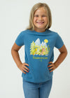 T-shirt "Hiking Day" - dark blue (children's)