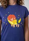 T-shirt "Pumuckl is sleeping" - blue